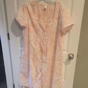 Pink K Pink And White House Dress Night Gown Size Large